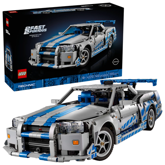 LEGO Technic 42210 2 Fast 2 Furious Nissan Skyline GT-R (R34) Car